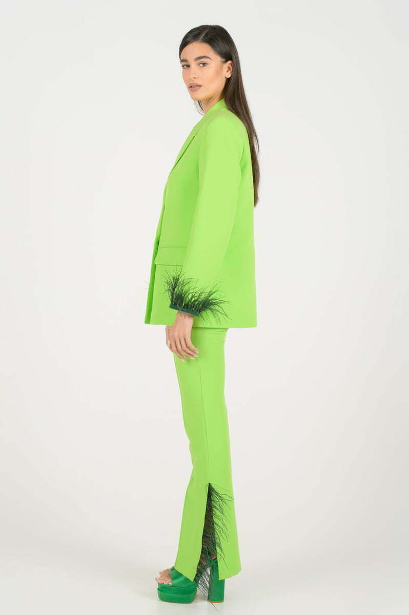 Alexoudis 1606 Persephone Neon Green Suit
