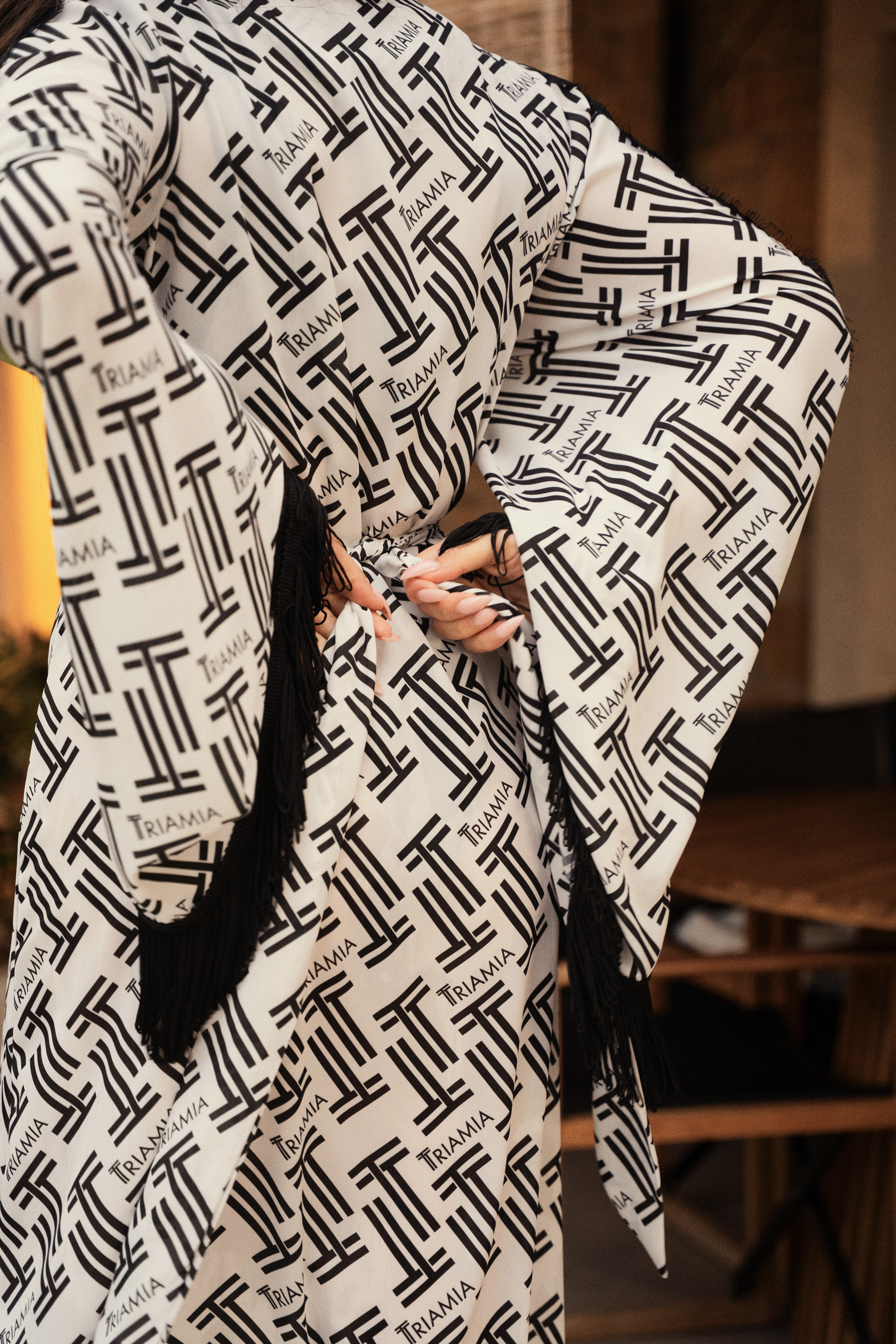 Triamia Pattern Kimono - Image 7