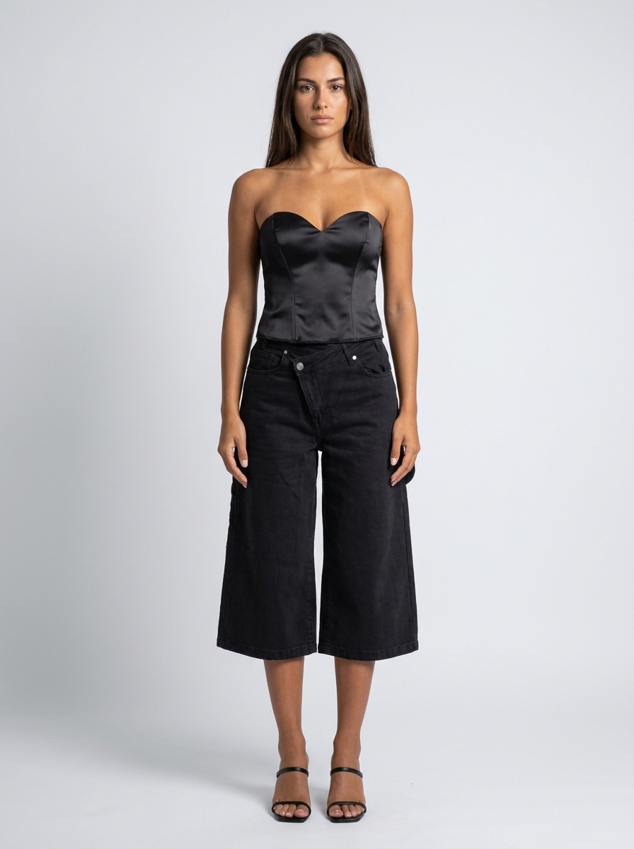 Black Edge Jean Bermouda