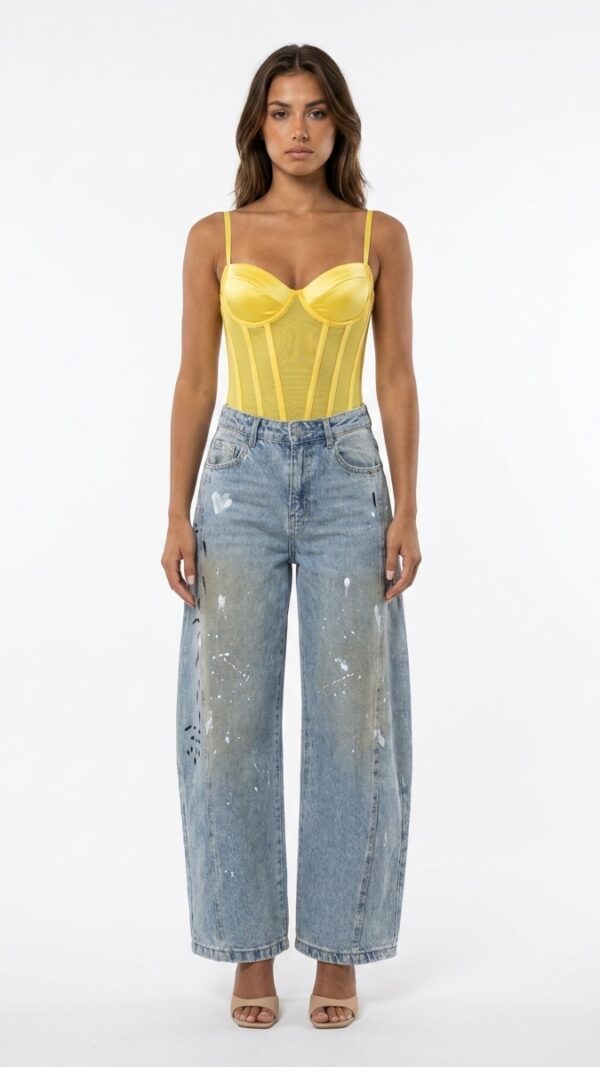 Paint Splash Jean Trousers