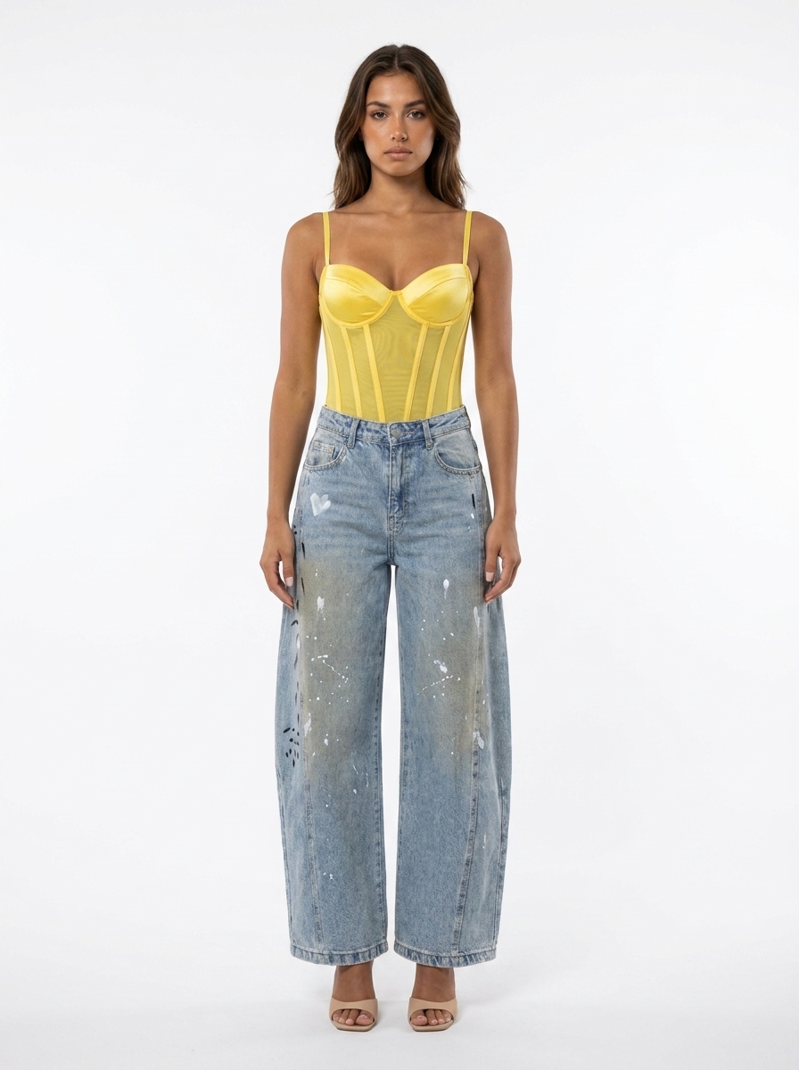 Paint Splash Jean Trousers